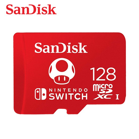 SanDisk 128G microSDXC UHS-I 任天堂Switch專用記憶卡 傳輸速率高達 100MB/s