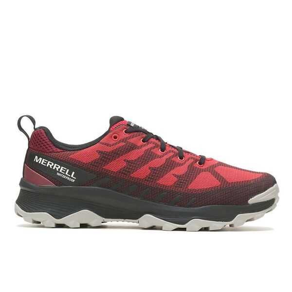 Merrell Speed Eco Wp [ML037001] 男 越野鞋 戶外 登山 健行 透氣 輕量 穩定 紅 灰