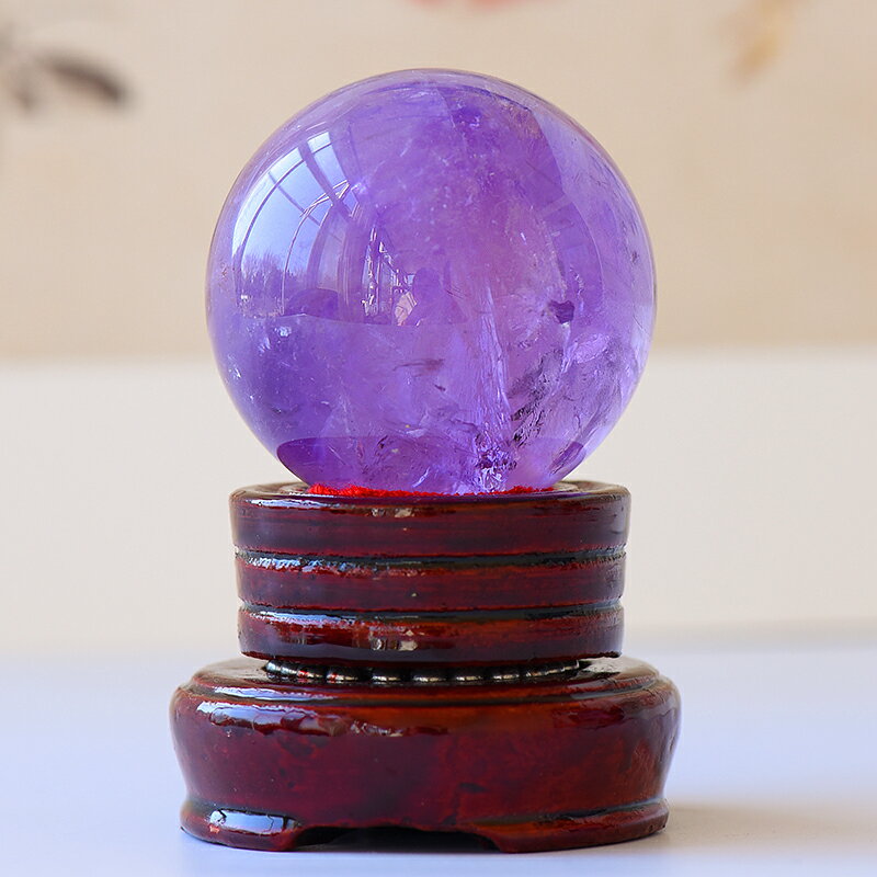 天然紫水晶球擺件居家辦公客廳七星陣情侶轉運珠風水球開業送禮品