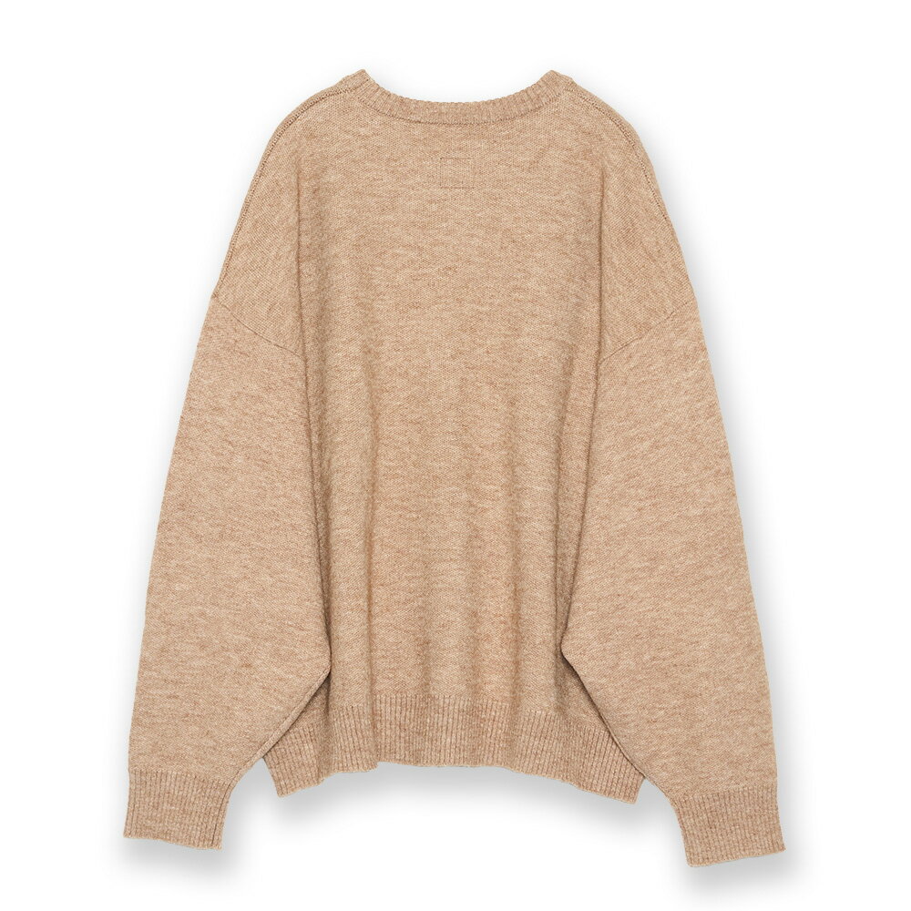 中性款 男女 寬版 毛衣 大學T 線衫 LOGO 上衣 咖啡 (580026) 【5th STREET】【APP下單天天10%回饋】 治裝激推 最高折426 6