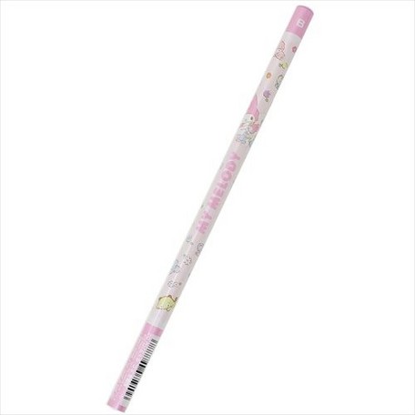 大賀屋 日本製 美樂蒂 鉛筆 B鉛筆 5入 學習鉛筆 筆 文具 My Melody 三麗鷗 正版 J00016951