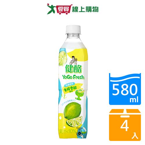 健酪乳酸飲料青檸雪酪580mlx4【愛買】