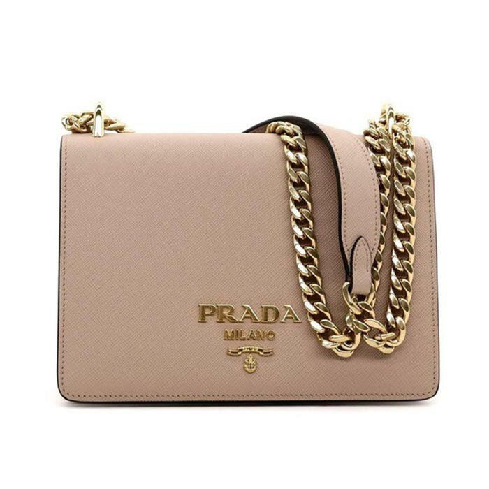 精選★PRADA 專櫃簡約時尚LOGO防刮十字紋牛皮單肩斜挎包1BD133 (現+預購)    ~【母親節禮物★菲尼斯 國際精品3折起 春夏新品 換季下殺】 5