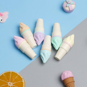 [Hare.D]6色冰淇淋螢光筆 甜筒螢光筆 迷你螢光筆 造型筆 造型螢光筆 趣味筆 禮品 小禮物 婚禮小物兒童節