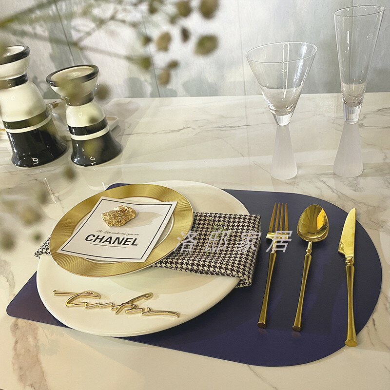 簡約現代樣板房陶瓷餐盤西式餐具套裝酒店別墅餐廳餐桌擺臺軟裝飾