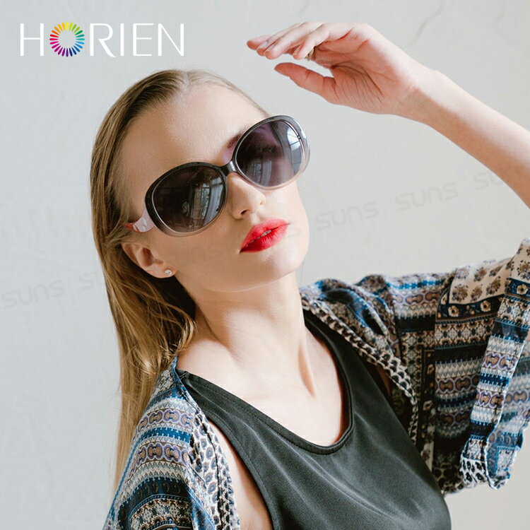 HORIEN海儷恩 星辰楓葉紅淑女偏光太陽眼鏡 抗UV400 (HN 1215 C01) 2