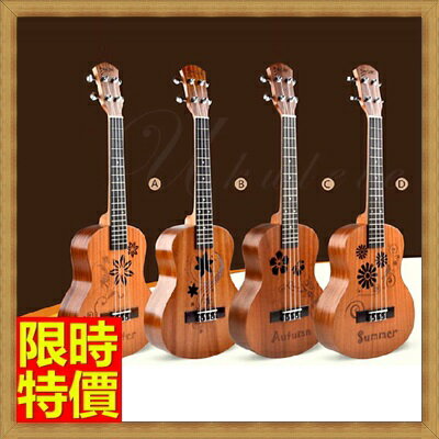 烏克麗麗ukulele-23吋沙比利合板可愛圖案夏威夷吉他四弦琴弦樂器4款69x20【獨家進口】【米蘭精品】