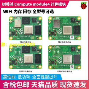 樹莓派4B CM4計算模塊核心板 替代版 module4 CM4可擴wifi藍牙