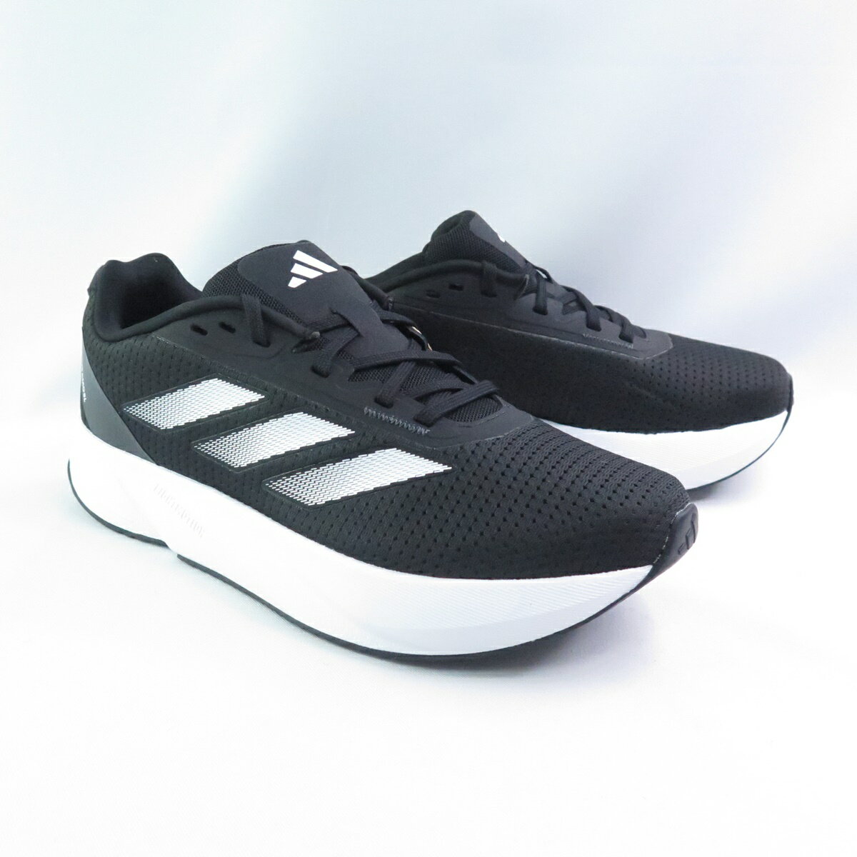 ADIDAS IG0309 DURAMO SL M WIDE 男女款 慢跑鞋 寬楦 黑/白 大尺碼【iSport愛運動】