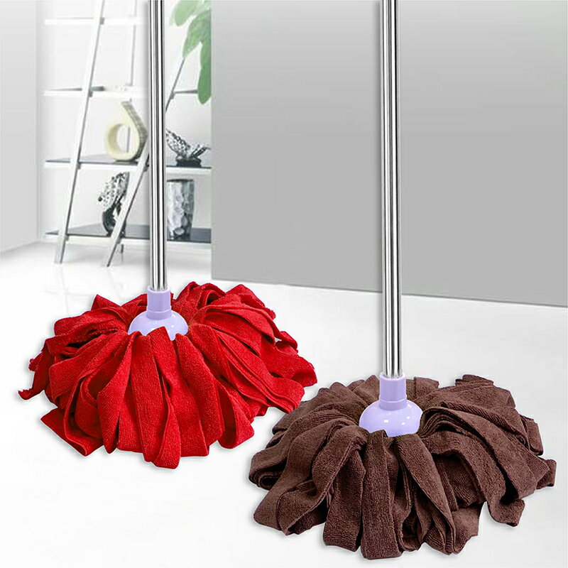 擰水拖把 拖把免手洗自擰水拖把家用無水痕拖把吸水一拖凈宿舍用布條拖老式【MJ193119】 0