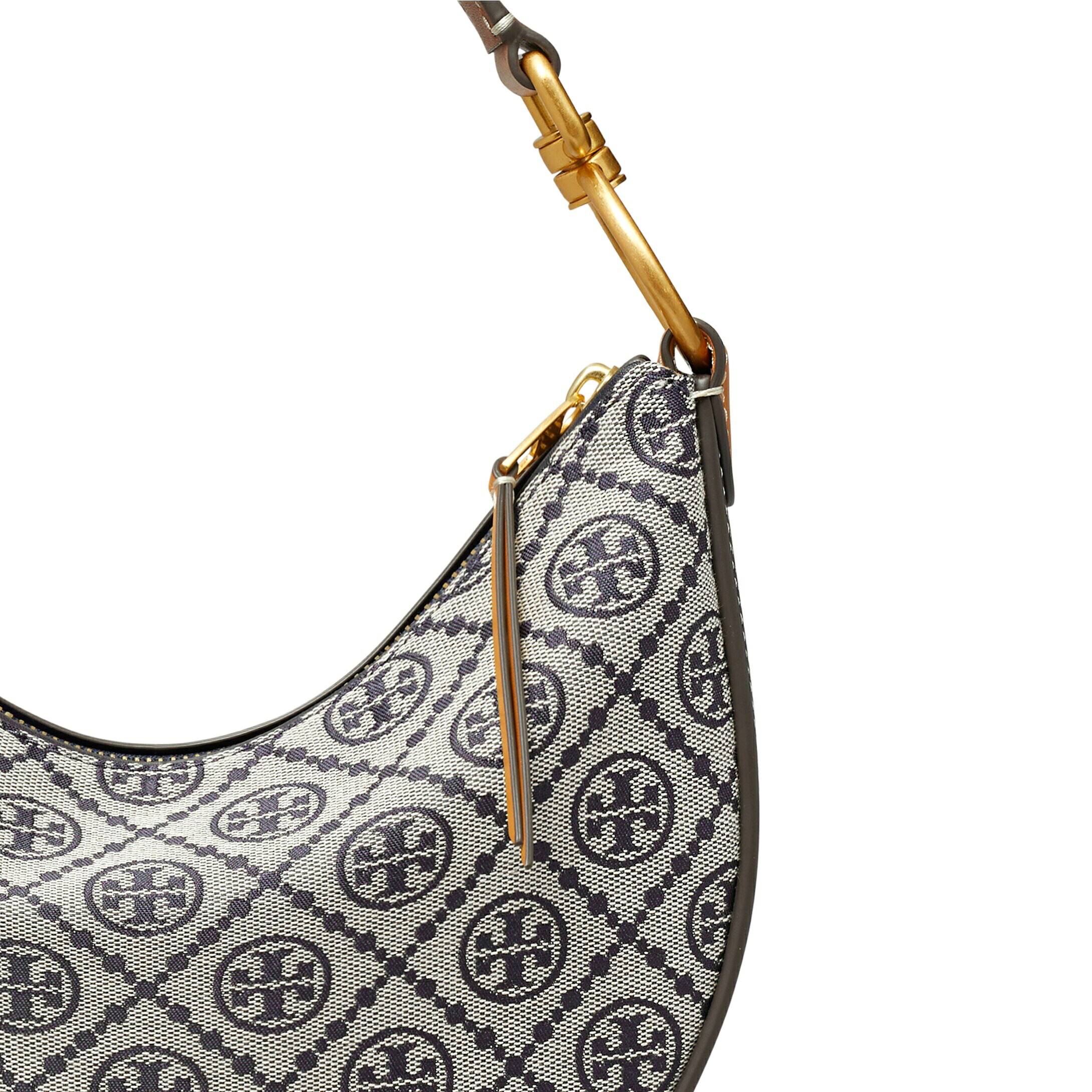 TORY BURCH TMONOGRAM迷你提花新月包女包138883 海軍藍【 菲尼斯 國際精品 ★ 疊加現抵$1300 】 女神手袋 ...