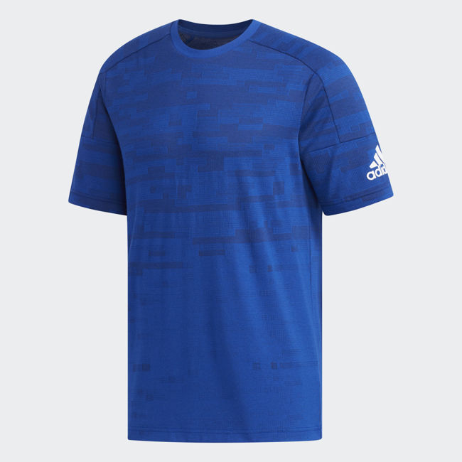 ADIDAS SS TEE KNIT 男裝 短袖 休閒 慢跑 透氣 舒適 漸層 藍【運動世界】EK4761【APP限定 | 單筆滿799元結帳輸入序號『GT-MEN1906』再折70元❤單筆滿6000元結帳輸入序號『19Jun500』再折500元】