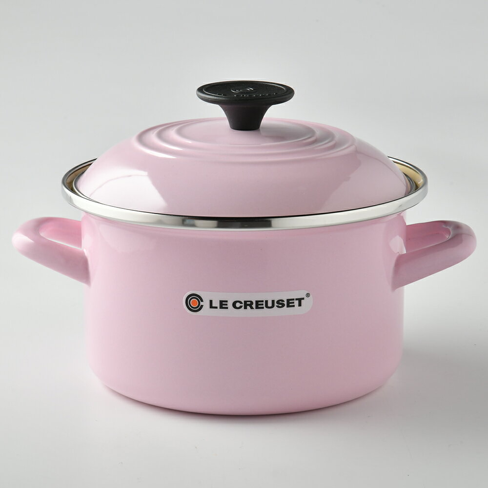 法國LE CREUSET 琺瑯便利湯鍋琺瑯鍋深鍋亮粉18cm | Casa more 美學生活