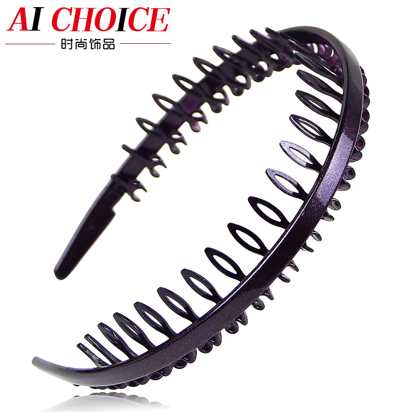 Aichoice韓國發箍有齒頭箍簡約發飾品發卡頭箍壓盤發帶流行頭飾品