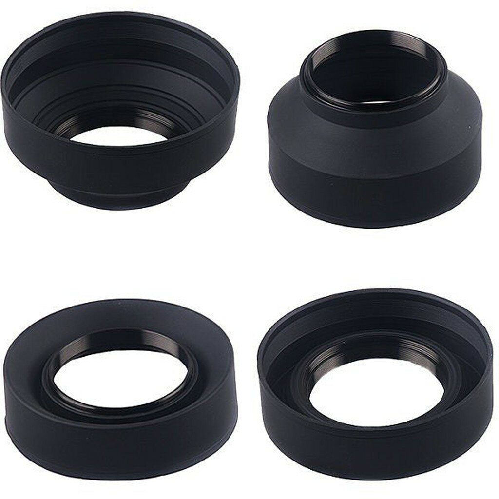 螺牙 通用型【62mm / 67mm / 72mm / 77mm / 82mm】三段式 可調整 遮光罩 碗公罩【中壢NOVA-水世界】