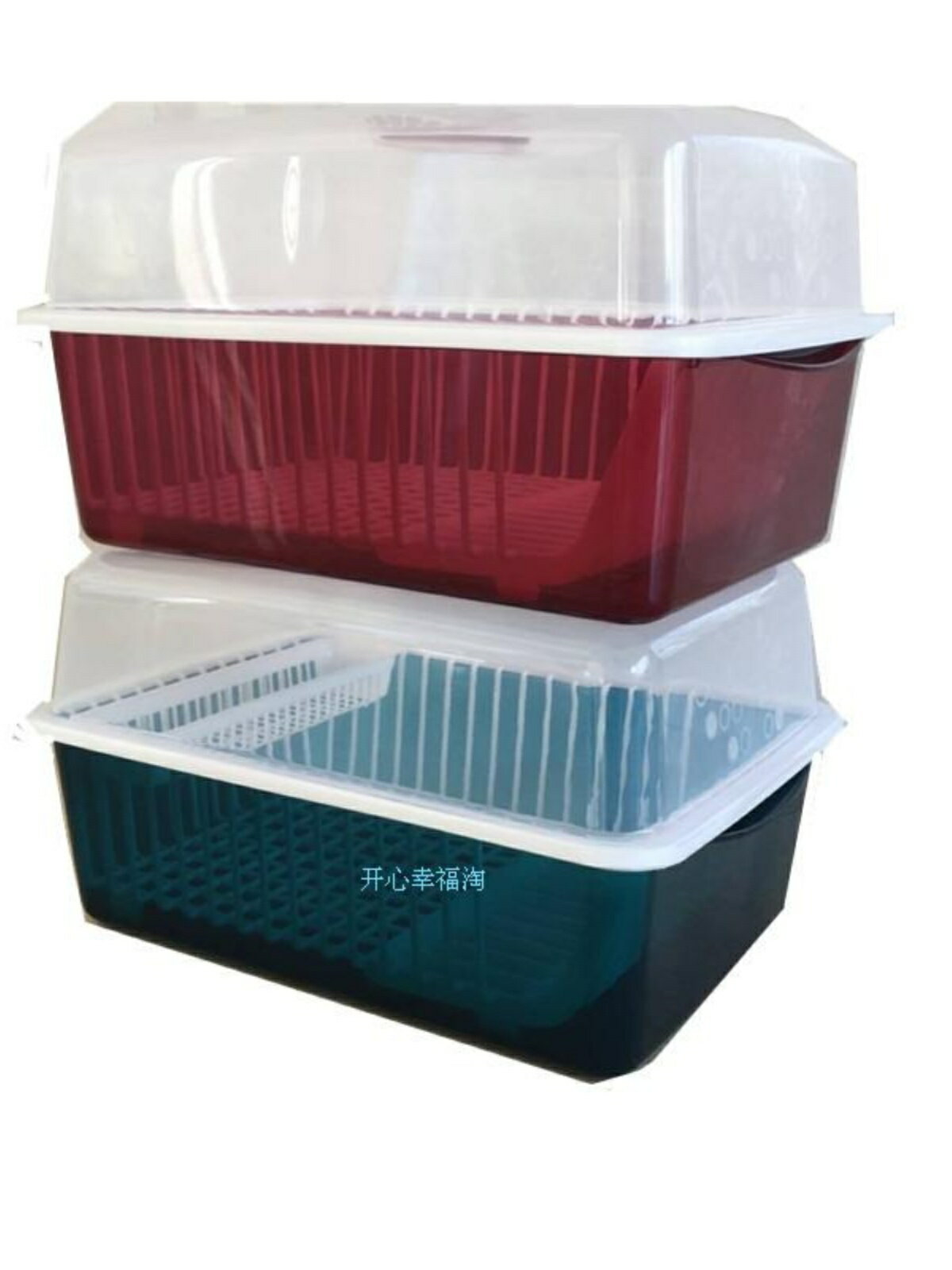 碗柜塑料廚房瀝水碗架帶蓋碗筷餐具收納盒放碗碟架滴水置物架精致