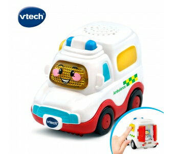 《英國 Vtech》嘟嘟車系列 嘟嘟聲光互動車-救護車 東喬精品百貨