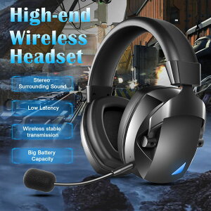 跨境爆款耳機頭戴式無線藍牙5.3低延遲帶麥克風耳機電競游戲耳麥 嘻哈戶外專營店