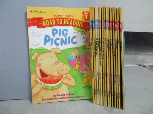 【書寶二手書T1／語言學習_JGG】Road to Readomg-Pig Picnic_Hiccup等_共15冊+15光碟合售