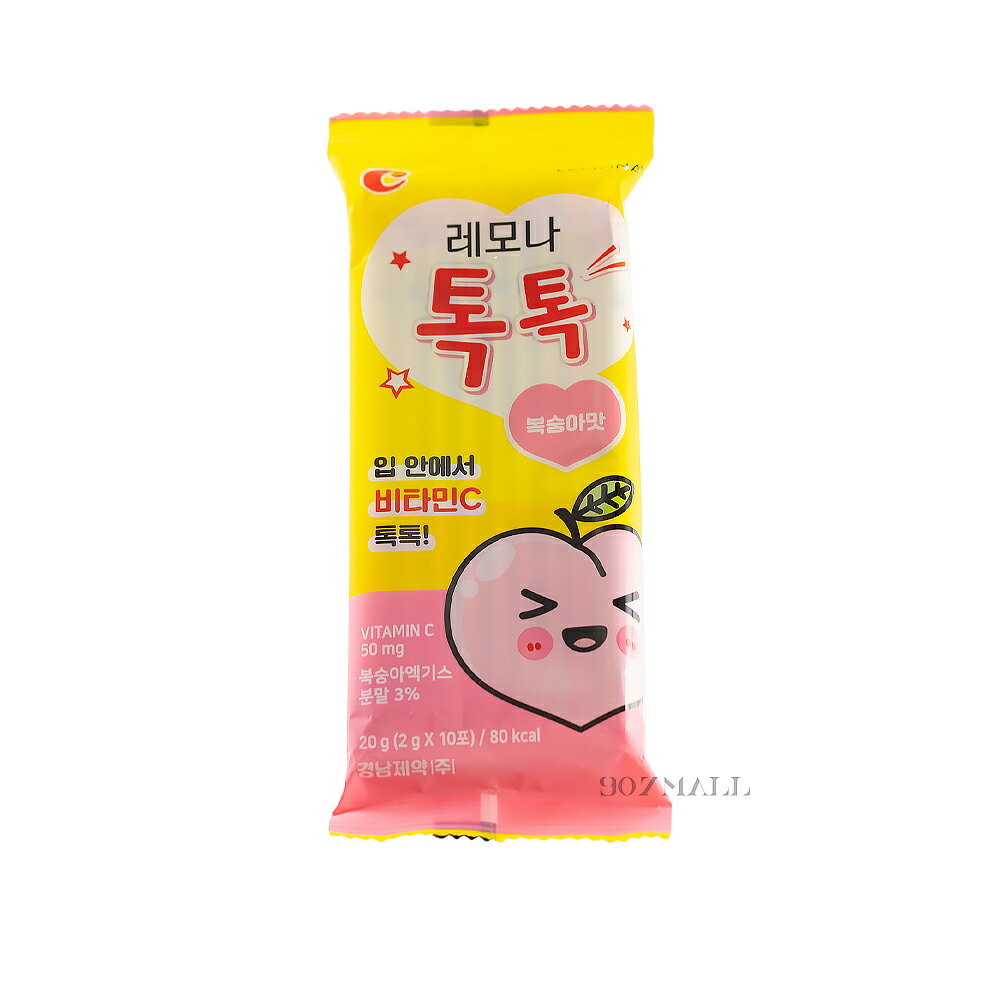 韓國 LEMONA 水蜜桃維生素跳跳糖 (2g*10入)(新包裝)