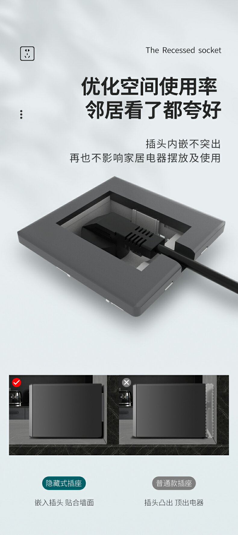 國際電工86型插座開關面板16a家用五孔多孔內嵌暗裝隱藏式嵌入式| 協貿國際日用品生活館直營店| 樂天市場Rakuten