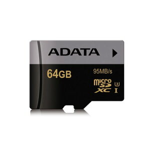 64GB 威剛 ADATA Premier Pro microSDXC/SDHC UHS-I U3 (銀卡)-富廉網