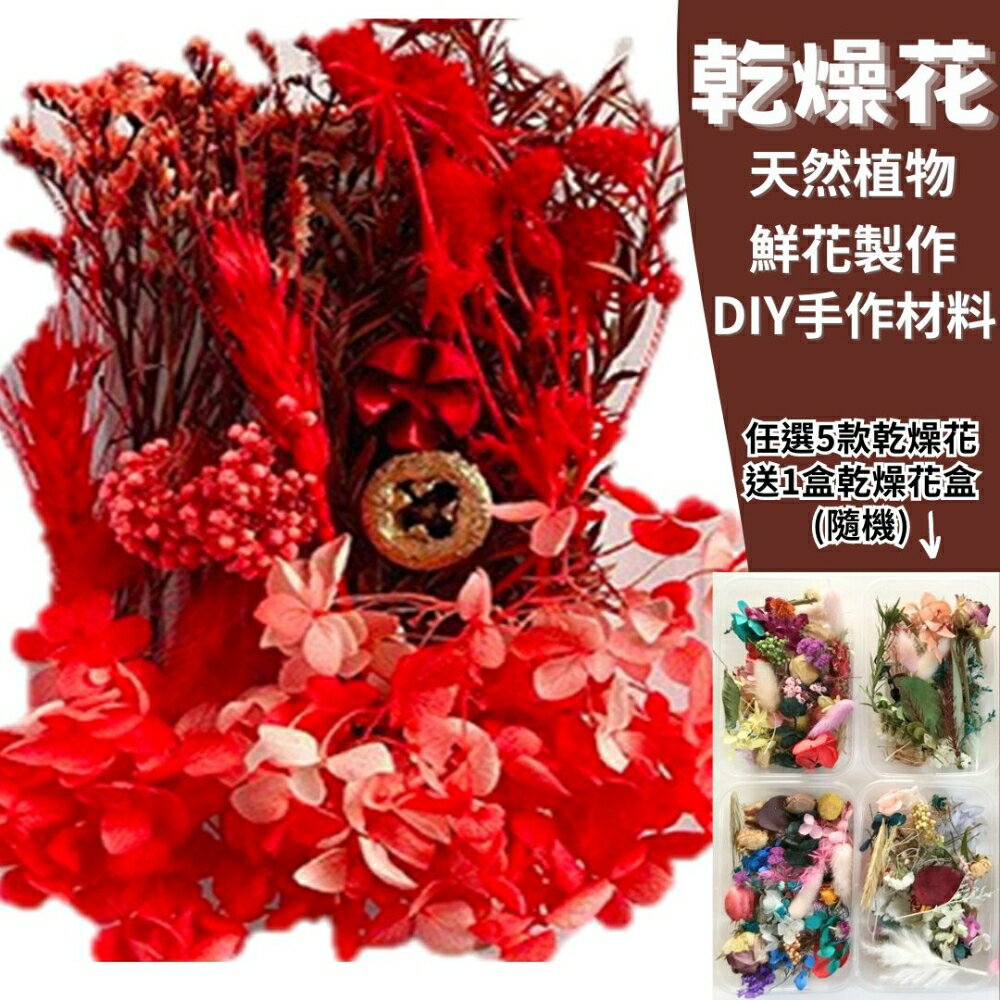 【A-ONE】乾燥花材料包 熱情如火永生花材料包 花材包 DIY 手作 桌花 永生玫瑰 花籃 花盅 七夕情人節 B01