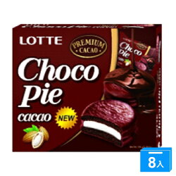 LOTTE 黑巧克力派(12顆)336g*8【愛買】