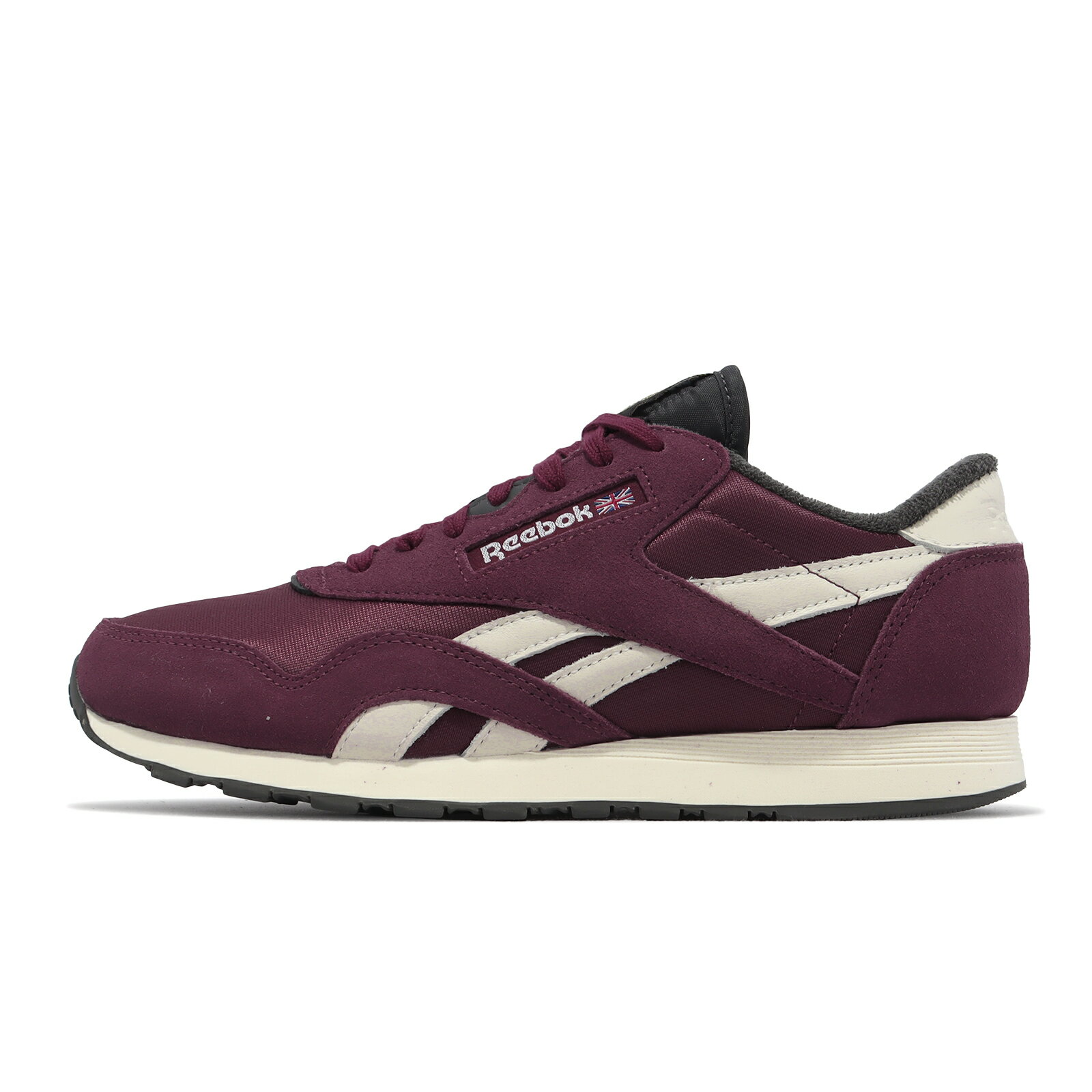 Reebok 休閒鞋 CL Nylon 男女鞋 酒紅 米白 Hip Hop 50週年紀念 麂皮 復古 100073831