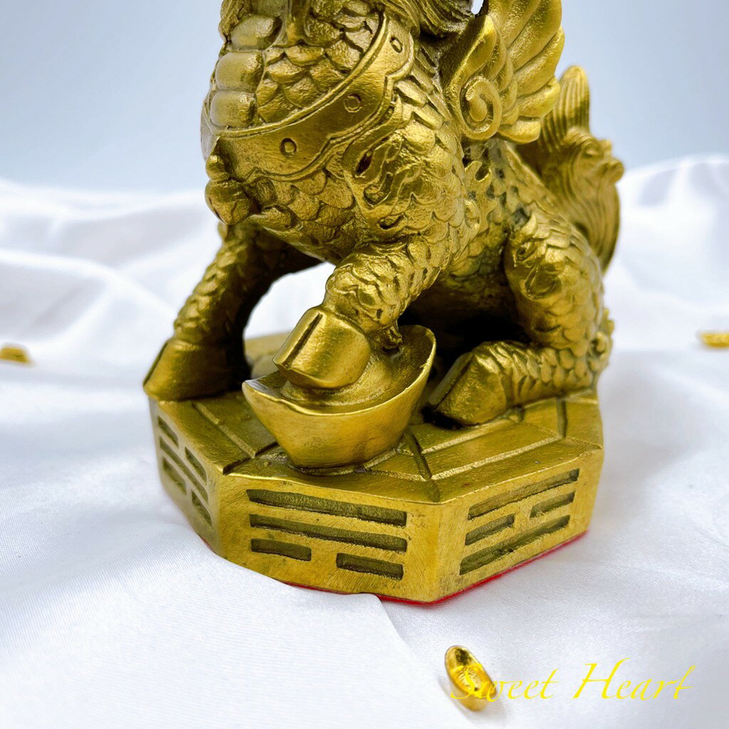 Sweet Heart 田芯開運精選 💯銅麒麟 麒麟踩八卦 麒麟 鎮宅  僻邪化煞 風水擺件 旺事業 含開光 6