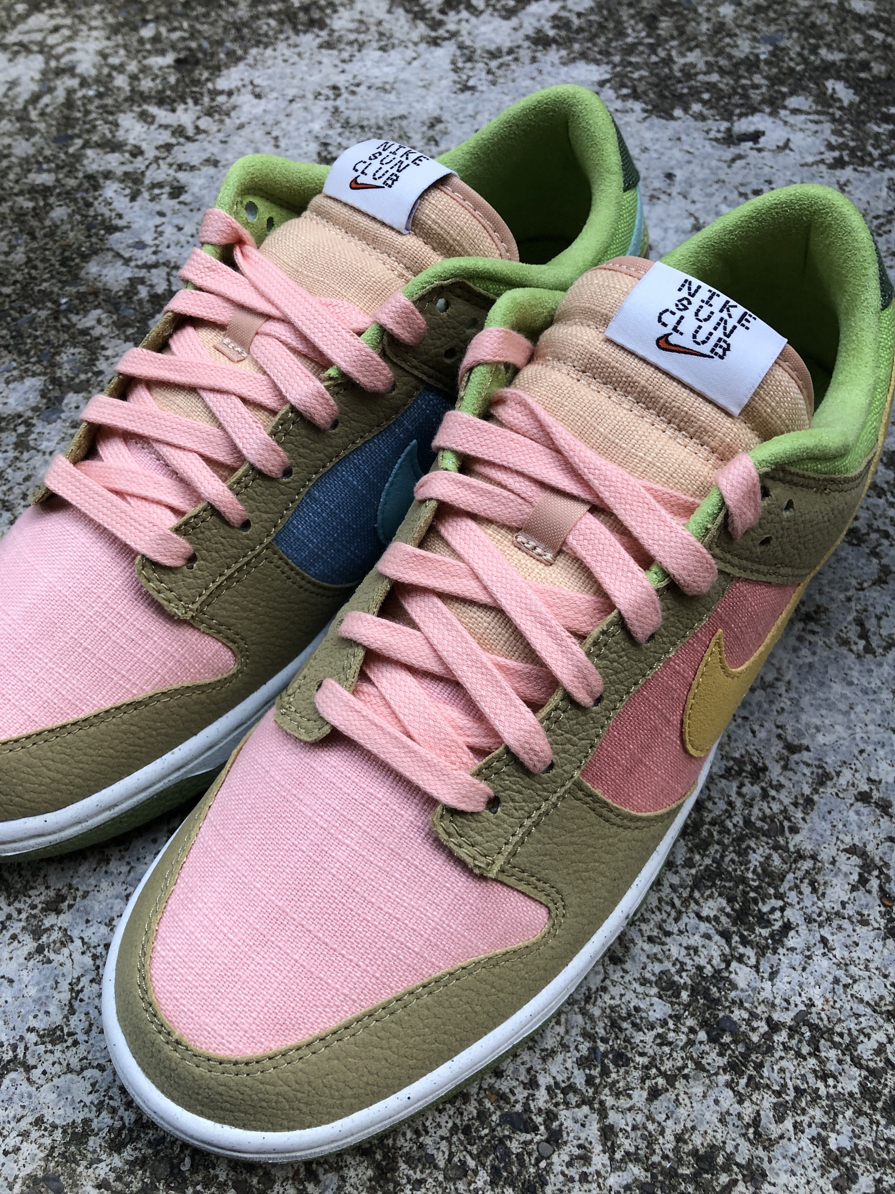 2022 環保材質NIKE DUNK LOW RETRO SE NN NEXT NATURE 綠桃粉藍OG 大灌