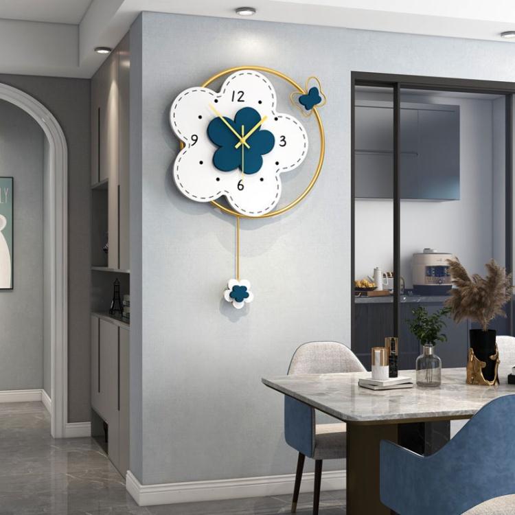 掛鐘 新款餐廳裝飾掛鐘大氣鐘表客廳網紅創意現代家用時鐘掛墻輕奢快速出貨