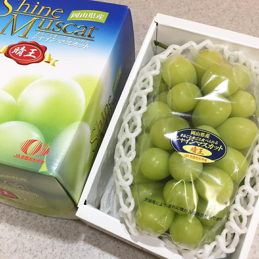 【緁迪水果JDFruit】【日本送禮日本嚴選免運費】日本原裝晴王シャインマスカット麝香葡萄禮盒(特秀)
