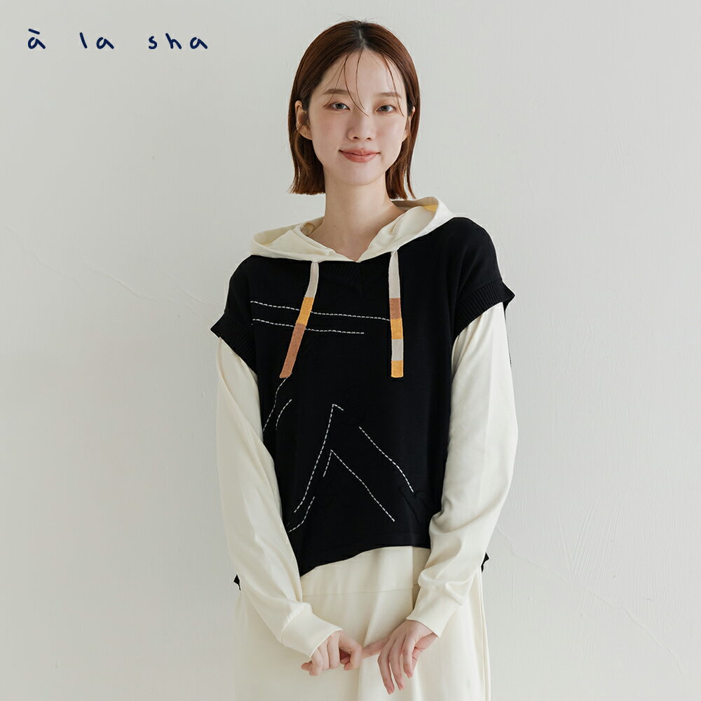 a la sha 立體à口袋背心
