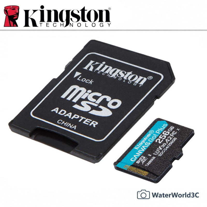 【中壢-水世界】Kingston 金士頓 MICRO【V30 256G 讀取200 寫入160】TF 公司貨