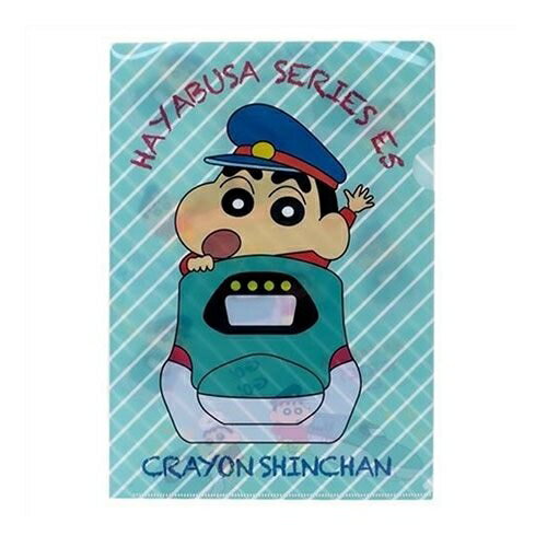 【震撼精品百貨】蠟筆小新 Crayon Shin-chan 日本鐵道系列日本製A4檔案夾(新幹線E5系)#29871 震撼日式精品百貨