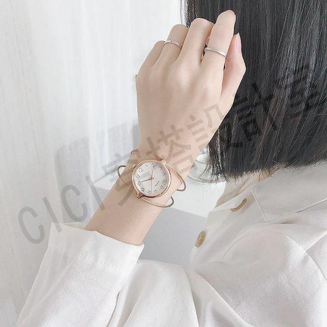 CHEN'S ins風手鐲款手錶手錶 石英錶 腕錶 女手錶【亞德機械五金家居】 1
