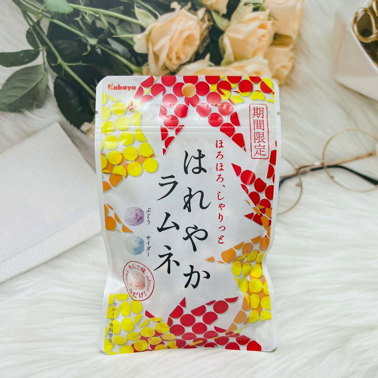 日本 KABAYA 卡巴 綜合彈珠汽水風味糖 45g 葡萄/蘇打/蘋果 綜合風味｜全店$199免運
