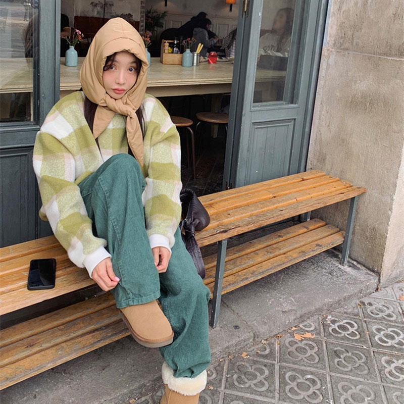 ANNAS 正韓羽絨棉蝴蝶結雷鋒帽 巴拉克拉法帽 遮耳帽 飛行帽 綁帶空氣感帽子 保暖耳罩 百搭小臉 1