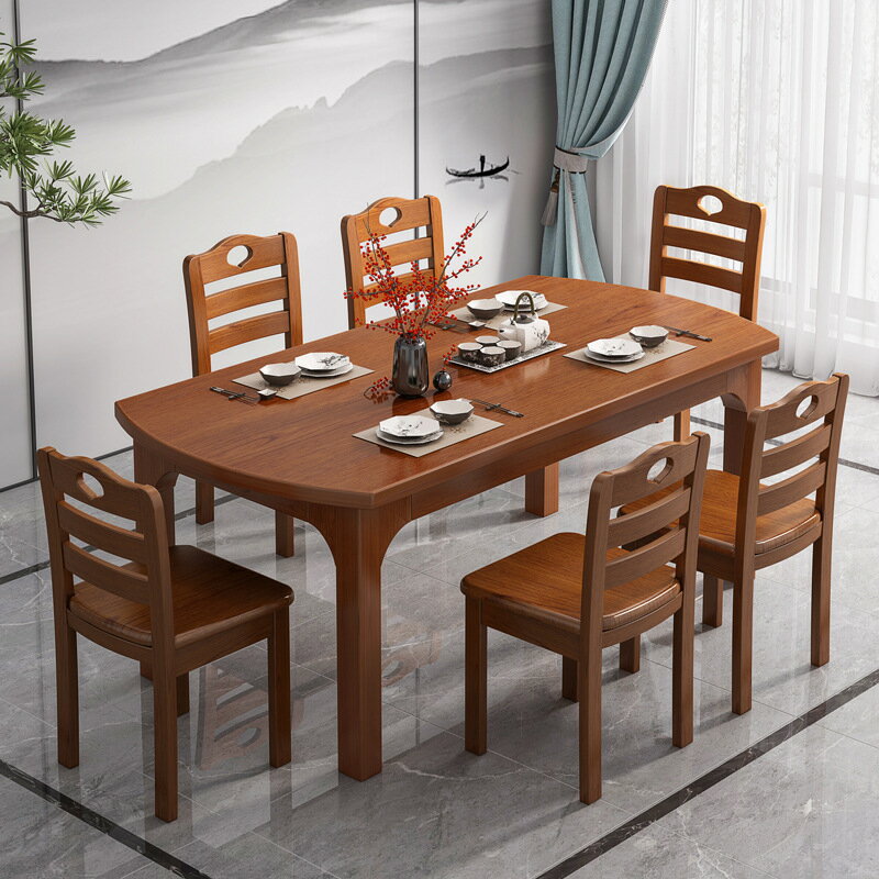 椅子 餐桌 餐桌家用小戶型飯桌餐桌椅組合現代簡約圓桌出租屋實用吃飯桌子