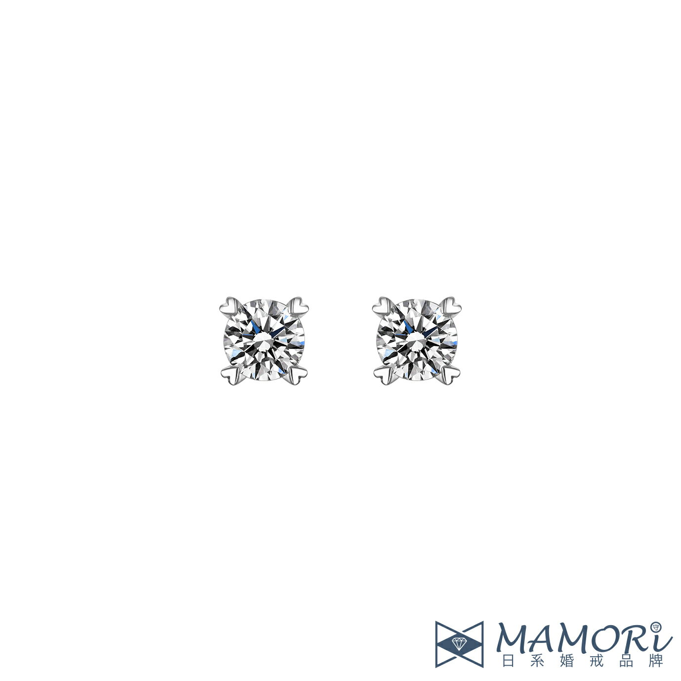 【MAMORi日系婚戒】紀念鑽飾｜鑽石耳環-18K金
