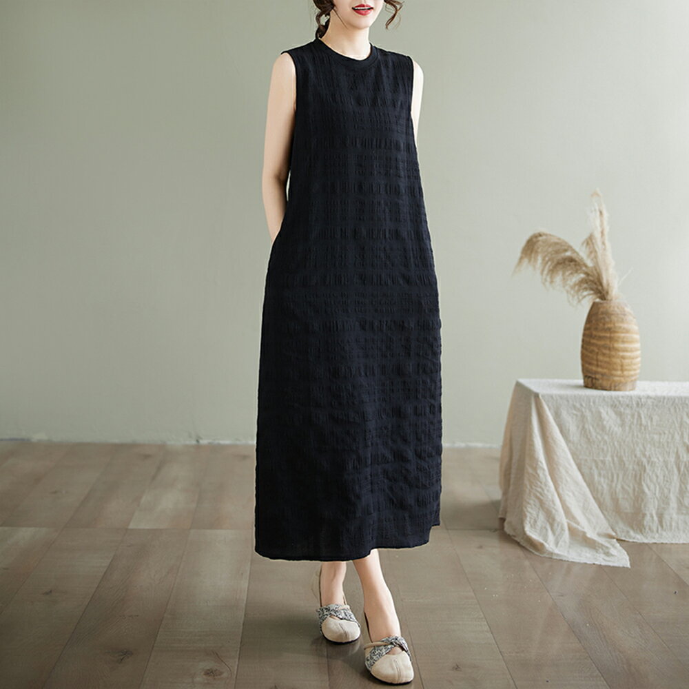 ＊ORead＊圓領無袖背心連身裙(圖片色S~2XL)【限定加碼✿全館滿額再折】