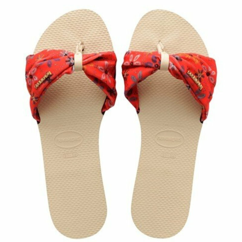 havaianas 哈瓦士 巴西人字拖 女款 You st tpz fita 杏底橘紅帶 涼鞋 拖鞋 夾腳拖 海灘鞋＊夏日微風＊｜夏日微風↘限時下殺