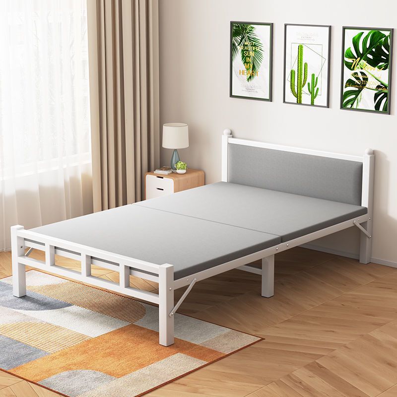 折疊床單人床辦公室午睡簡易成人小床1.2m午休二折床家用硬板鐵床