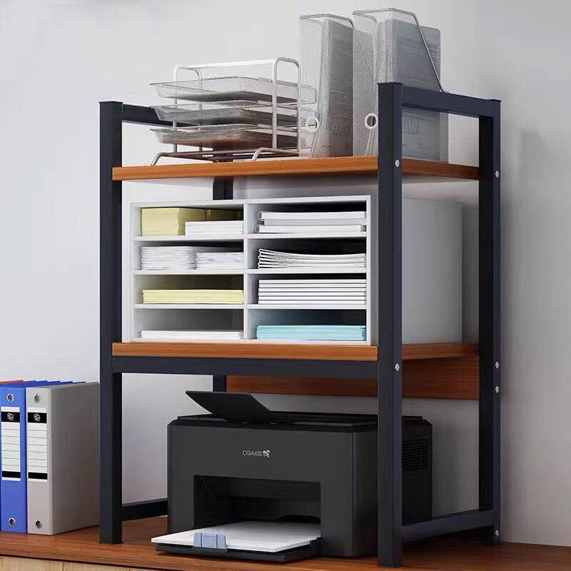 下殺免運打印機架辦公室桌面文件復印機架雙層收納架多功能家用簡易置物架