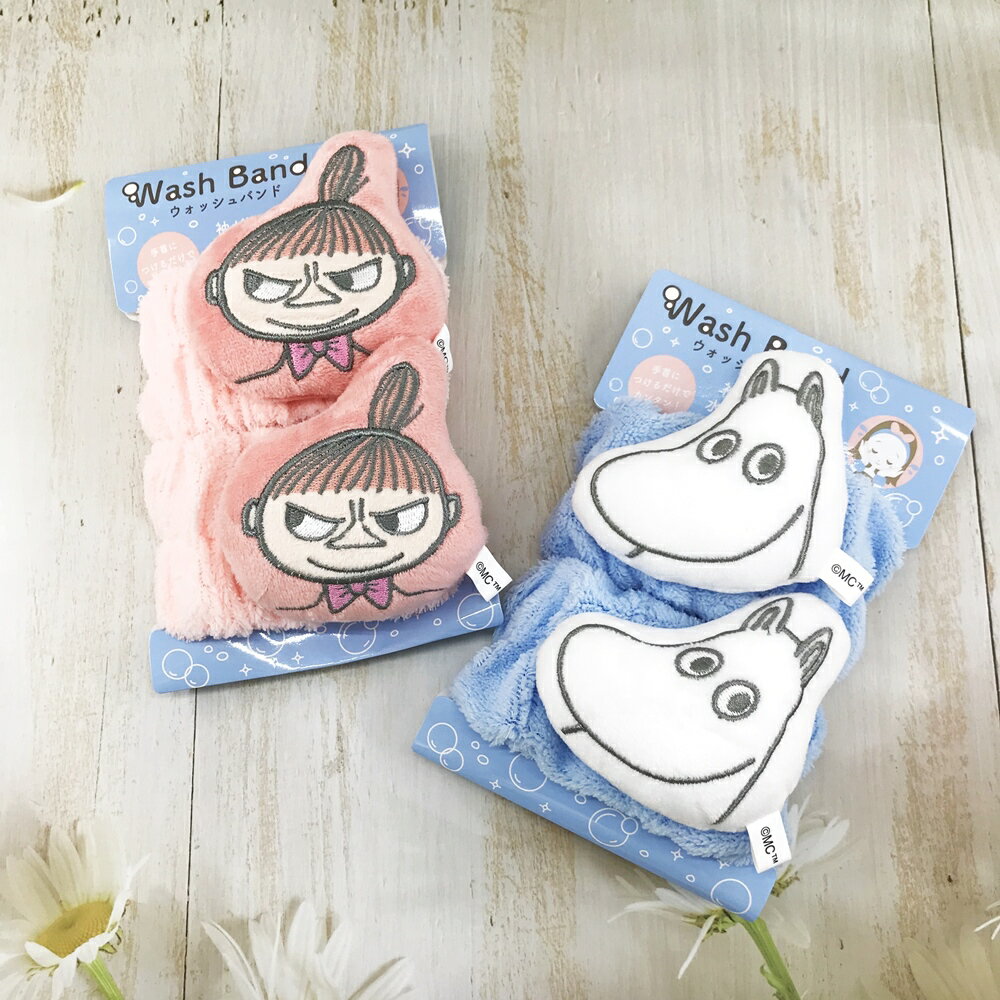 Moomin 嚕嚕米洗臉腕帶 日本進口可愛造型 吸水速乾-日本直送，現貨+預購｜小鶴日貨