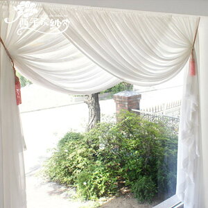 純色窗簾窗紗客廳窗簾成品陽臺紗 定制透明白色窗紗透光紗簾隔斷