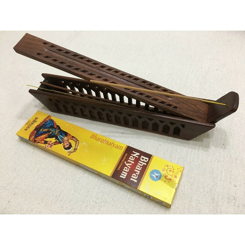 [綺異館] 印度線香盒 大香盒 木盒 點香盒 純手工可收納線香 點香 big wood box - boat