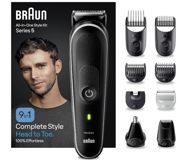 BRAUN 系列5 鼻毛刀 刮鬍刀 理髮器 9種配件 MGK5420 日版原裝進口