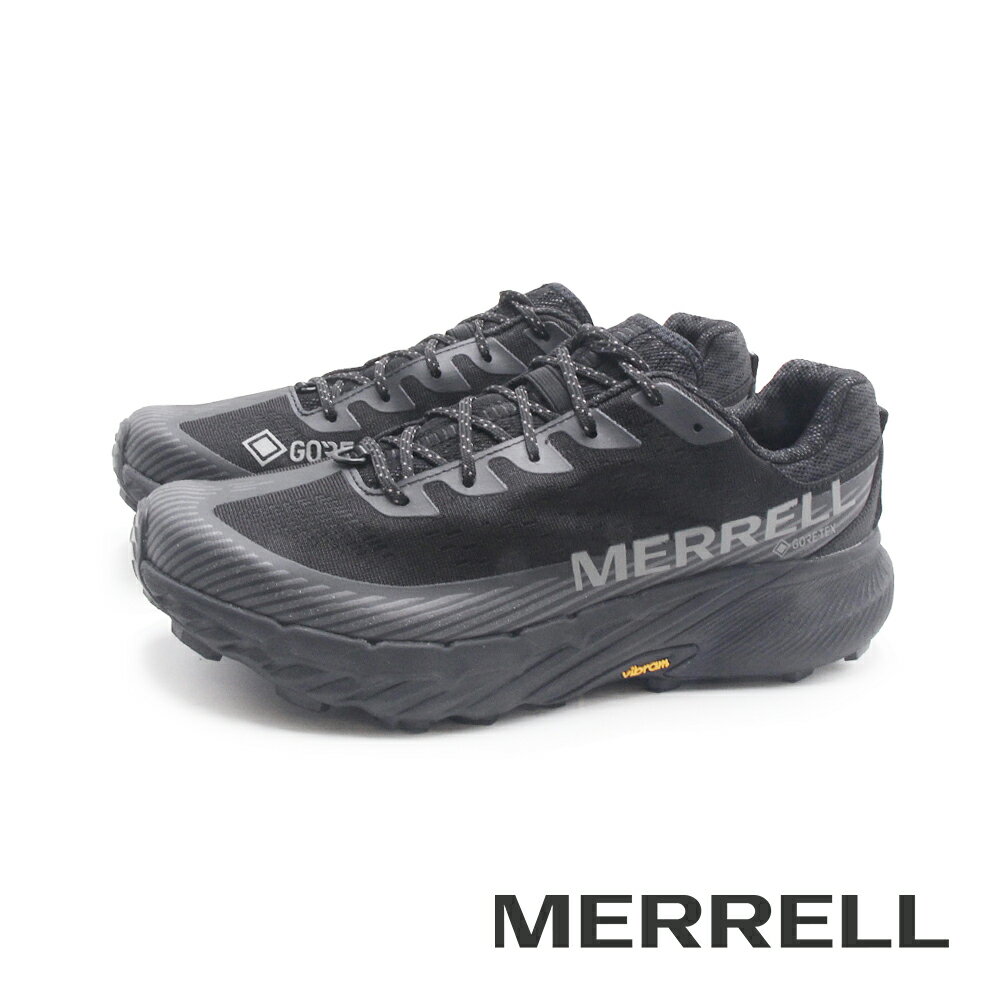 MERRELL(女)AGILITY PEAK 5 GTX防水輕量戶外越野慢跑訓練運動鞋 女鞋-黑色